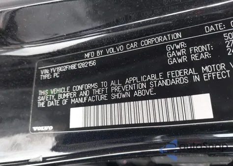 2014 Volvo S60 T6 R-Design from USA, damaged, VIN YV1902FH8E1282156